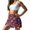 USA Patriotic Floral Print, variant on KEIAHUAN Pink Camo Hunting A Line Tennis Skirt for Women High Waisted Soft Golf Skirts with Shorts Underneath Athletic Skort with Inner Short Outdoor Sports Wear