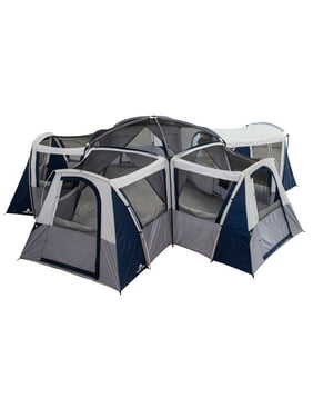 Ozark Trail Hazel Creek 20-Person Star Tent, with Screen Room