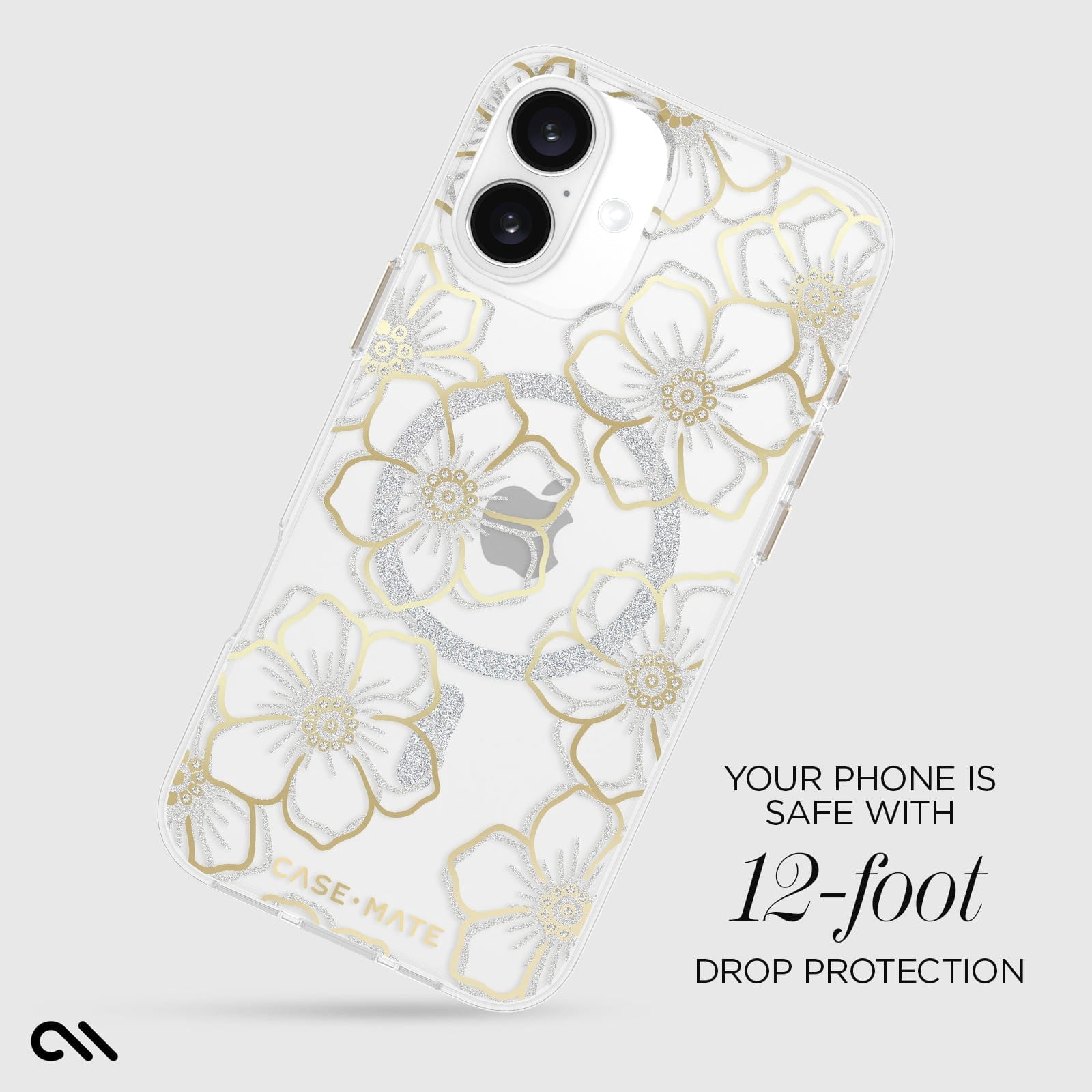Case-Mate Apple iPhone 16 Plus MagSafe Compatible Case - Floral Gems
