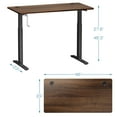 thumbnail image 4 of Costway 48'' Sit Stand Desk Adjustable Standing Workstation w/Crank Handle Black, 4 of 10