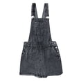 thumbnail image 4 of WTXUE Denim Skirt, Casual Playsuit Romper Jumpsuit Dress Long Print Women Button Strap Jeans Pocket Women's Dress, Overalls for Women, Grey 2XL, 4 of 5