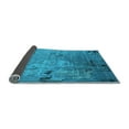thumbnail image 2 of Ahgly Company Indoor Round Oriental Light Blue Industrial Area Rugs, 3' Round, 2 of 4