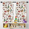 thumbnail image 5 of Blackout Kids Curtains,Red Mushroom Nature White Pattern Childrens Insulated Curtains Set Of 2,Bedroom Essentials,Toddler Room Decor 42"x54", 5 of 5