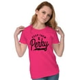 thumbnail image 3 of Keep Them Perky Breast Cancer BCA Womens Slim Fit Graphic Tee Brisco Brands S, 3 of 5