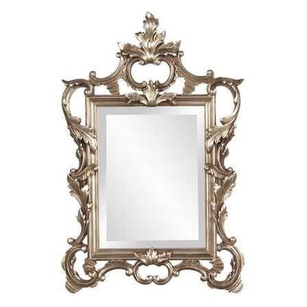 Tyler Dillon Metallic Warm Silver Ornate Framed Wall & Accent Mirror 30.75"H x 20"W