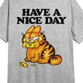 thumbnail image 2 of Garfield Have a Nice Day Women's Heather Gray Short Sleeve Crew Neck Sleep Shirt -Small, 2 of 3