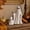 A, variant on Lpmadey 5.91" Cute Ceramic-Style Ghost Figurines – Glossy Resin Halloween Statue with Dog, Cat, Modern Spooky Tabletop Decor for Shelf, Mantel & Fall Party