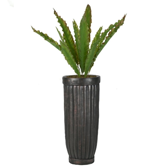 Vintage Home Artificial Faux Real Touch 46.5" Tall Real Touch Agave Plant And Fiberstone Planter