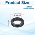thumbnail image 2 of Uxcell 10pcs M6 Aluminium Spacers, 1/4" ID x 3/8" OD Round Standoff Spacer, Unthreaded Metal Spacers for 1/4" M6 Screws Bolts, Black 3/32" Length, 2 of 6