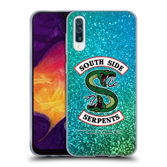 Head Case Designs Officially Licensed Riverdale South Side Serpents Glitter Print Logo Soft Gel Case Compatible with Samsung Galaxy A50/A30s (2019)