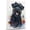Black Russian Terrier, variant on Black Russian Terrier Dog Canvas Wall Art Prints,Watercolor Dog Art Canvas Painting Poster,Pet Canvas Painting Puppy Artwork 8x12 inches