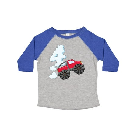 

Inktastic 4th Birthday Monster Truck Fun Gift Toddler Boy or Toddler Girl T-Shirt