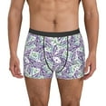 thumbnail image 2 of Bingfone Lavender Flowers Men's Underwear - Casual Stretch Boxer Briefs-Small, 2 of 7