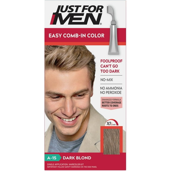 JUST FOR MEN AutoStop Haircolor, Dark Blond A-15 1 ea (Pack of 3)