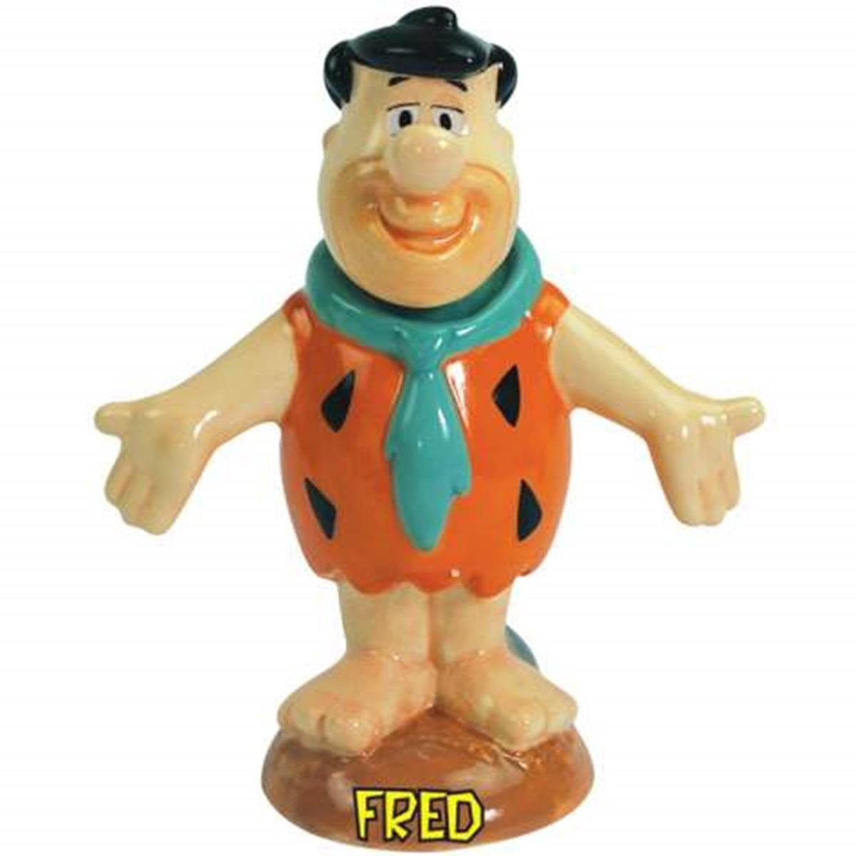 Flintstones Theme Caption Bobble Head with Fred Flintstone Figurine ...