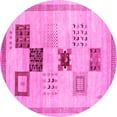thumbnail image 1 of Ahgly Company Indoor Round Abstract Pink Contemporary Area Rugs, 8' Round, 1 of 4