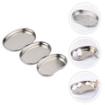 thumbnail image 3 of EeaseCA 3 Pcs Assiettes de Rangement Courbées en Acier Inoxydable Plateaux Plats Assiettes Médicales (Argent), 3 of 8