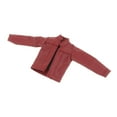 thumbnail image 3 of Kokiya 1/12 Female Faux Leather Coat Cosplay Fashion Mini Leather Coat Suit for red, 3 of 9