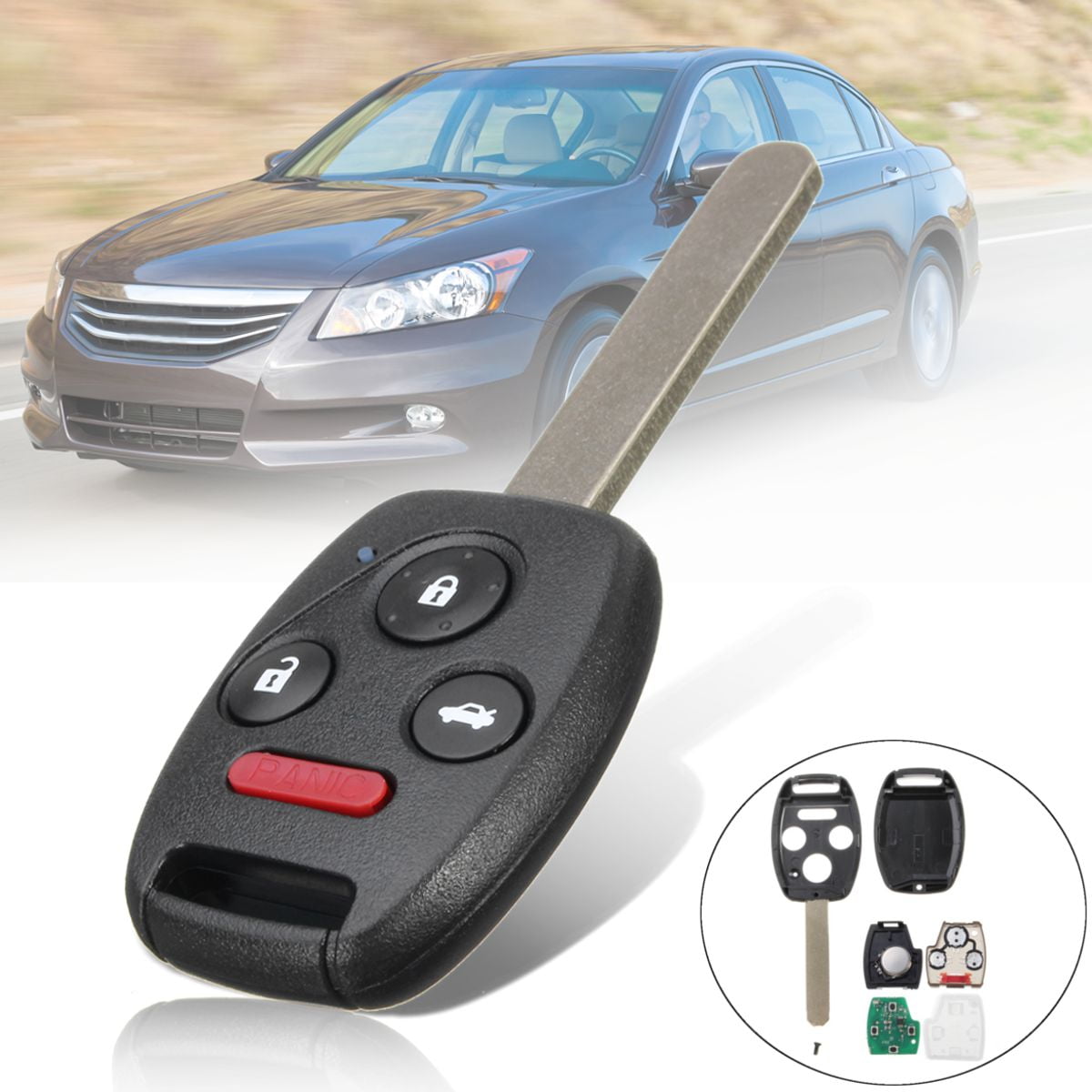Remote Key Fob Keyless Entry ID46 Uncut Replacement For Honda Pilot #KR55WK49308 Remote Key Fob Keyless Entry ID46 Uncut Replacement For Honda Pilot #KR55WK49308