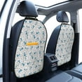 thumbnail image 3 of Fuzoiu Scarf Bear Print 2 Pack Kick Mat Back Seat Protector With 3 Storage Pockets, Universal Car Seat Back Organizer For Kids Pets, Waterproof Backseat Protector For Most Car, 3 of 8