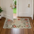 thumbnail image 3 of Moynesa 2'x3' Floral Rugs for Entryway, 2x3ft Washable Kitchen Rugs Ultra-Thin Soft Rug, Non Slip Indoor Door Mat Stain Resistant Boho Small Rug Low-Pile Throw Rug for Bathroom Bedroom,Coffee, 3 of 8