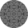 thumbnail image 1 of Ahgly Company Machine Washable Indoor Round Transitional Gray Cloud Gray Area Rugs, 3' Round, 1 of 7