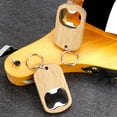 thumbnail image 4 of Puntoco Liquidación de artículos de cocina Abridor de botellas de cerveza de madera con clip de acero inoxidable, portátil e innovador para uso doméstico, llavero con cuerda para colgar y abridor, 4 of 5