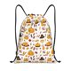 thumbnail image 1 of Fotbe Thanksgiving Bolsa Mochila con Cordón Estampada, Bolsa de Gimnasio Deportiva, Bolsa Cinch, Bolsa con Cordón para Hombres y Mujeres-Small, 1 of 6