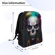 thumbnail image 4 of Easygdp Modern Abstract Colorful Skull C Mochila Versátil y Elegante: Comodidad, Almacenaje y Durabilidad para la Universidad, Trabajo, Viajes y Uso Diario, 4 of 8