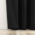 thumbnail image 4 of No. 918 Brandon 2-Piece 2-pack Magnetic Closure Room Darkening Grommet Curtain Panel Pair, 54"x96", Black, 4 of 8
