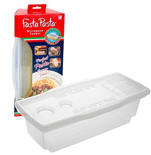 Microwave Pasta Cooker No Mess Sticking or Waiting For Boil The Original Fasta Pasta 