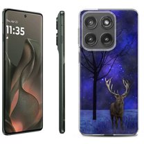 For Motorola Moto Edge 5G 2025 Protective Shockproof Phone Case, by OneToughShield - Midnight Deer