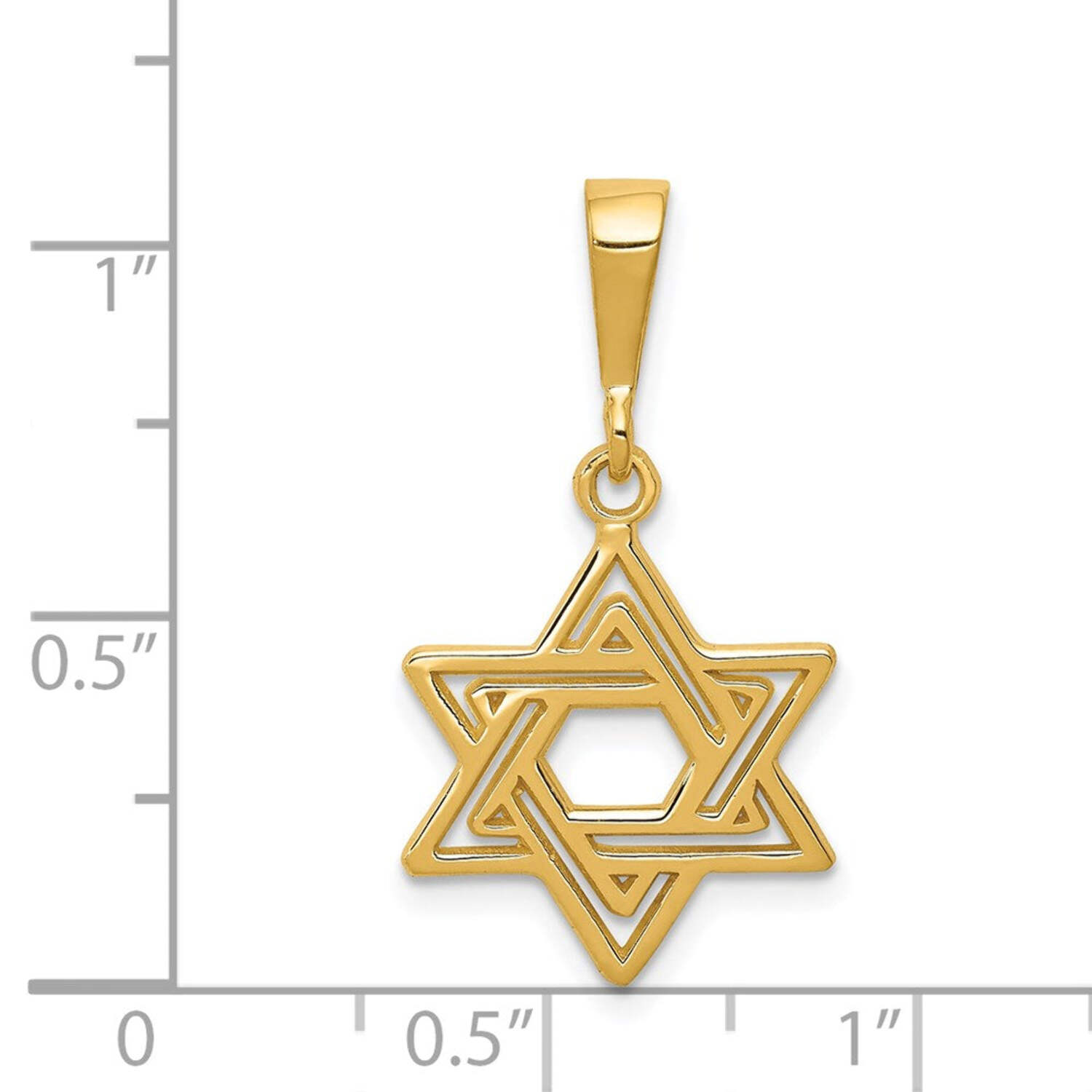 Finest Gold 14K Star of David Charm