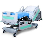 HopeFULL (HCMM-5 Premium 5-Function Electric Hospital Bed, 5.9" Memory Foam Mattress Made in USA, LINAK Motor, Battery Backup, Central Locking, Manual CPR, Includes (2X) Bed Sheets