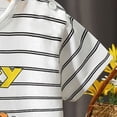 thumbnail image 5 of TOWED22 Boys Printed T-Shirts Short Sleeve Crew Neck Graphic Tees Casual Tops(Orange,3-4 Y), 5 of 8