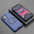thumbnail image 2 of 2-in-1 Magnetic Phone Case for iPhone 11, [Anti-fall] [Compatible with MagSafe] Shockproof Translucent Honeycomb Pattern Back Ultra Slim Protective Case for iPhone 11,Blue, 2 of 9