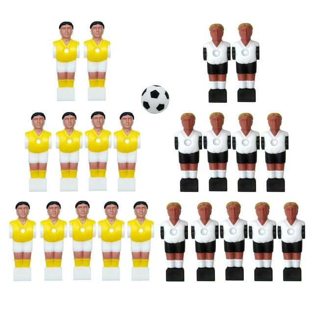 Vogacara 22x Foosball Men Soccer Table Football Accessories with Game Ball Players Juegos de cartas estilo 2 22 piezas + 1 bola