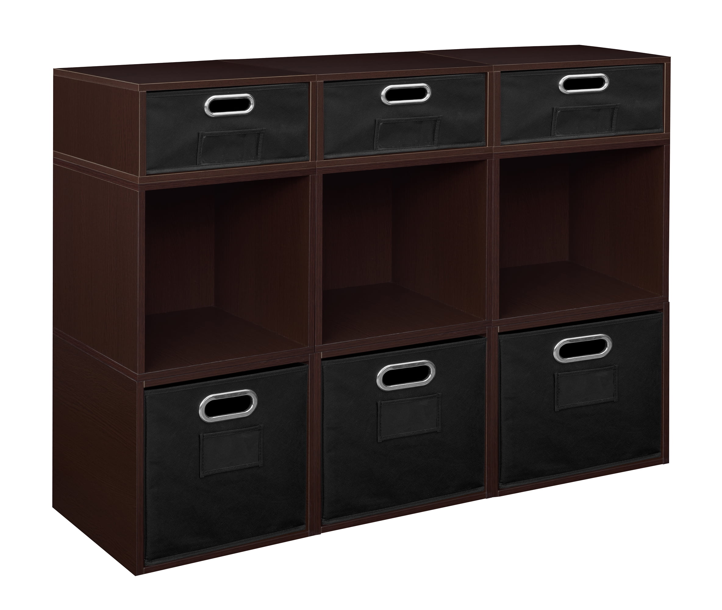 Niche Cubo Storage Set- 6 Full Cubes/3 Half Cubes with Foldable Storage ...