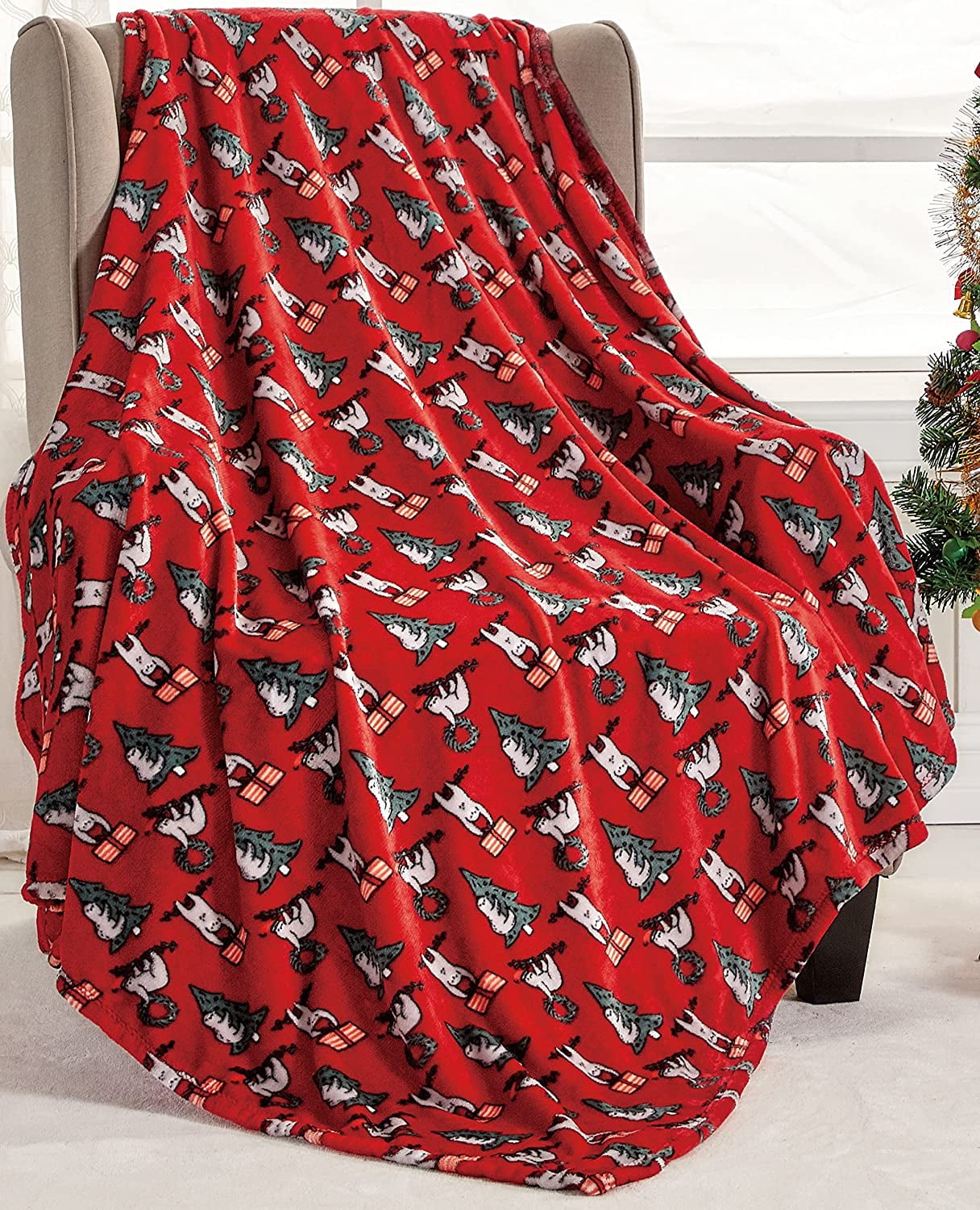 Super Fluffy Warm and Soft Throw Blanket All Season Suitable