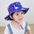 thumbnail image 5 of American Trends UPF 50+ Baby Boy Sun Hat Sun Protective Cute Wide Brim Summer Kids Beach Bucket Hats Toddler Sun Hats for Girls Boys, 5 of 6