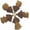 Brown, variant on 20 Pieces 2.4inch 3 Layers Small Tassels, Tri-Colors Tassel Charms with Jump Rings for Earring Making Garland Keychain Dreamcatchers DIY Crafts Decorations