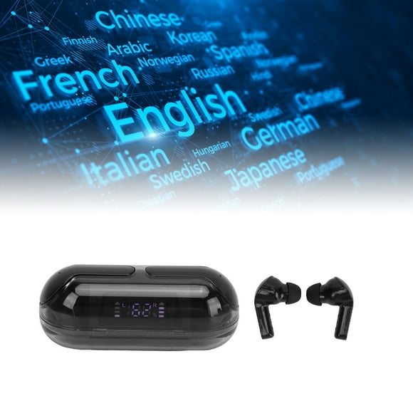 Language Translator Earbuds, BT 5.3 Real Time Simultaneous Translation Device for 74 Languages, for Travel Business, Fit for IOS
