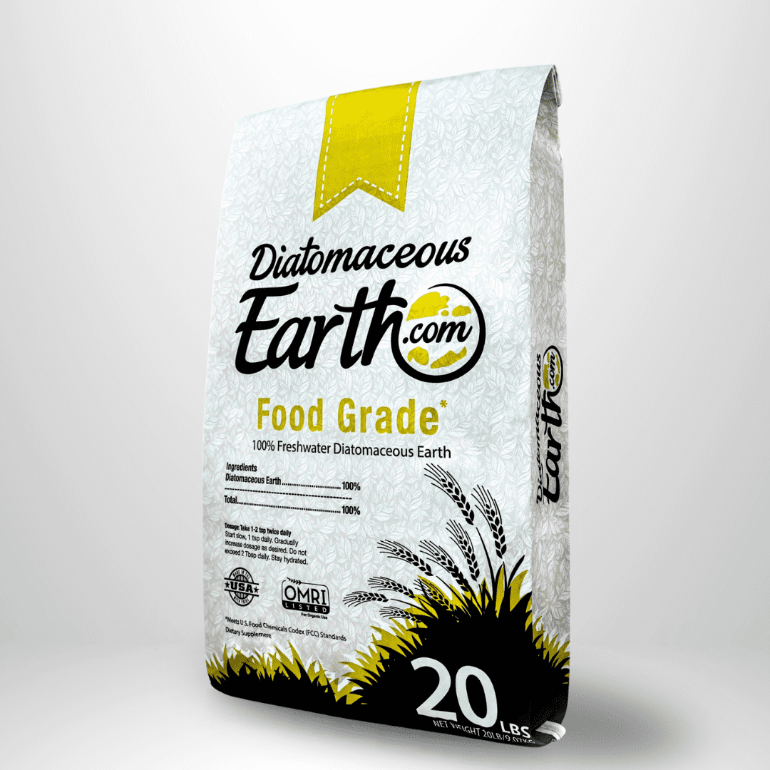 DiatomaceousEarth 20 LBS Food Grade Diatomaceous Earth - 100% Organic All Natural Diamateous Powder - Diametaceous for Humans is Safe Around Children