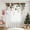 Color1, variant on SPEKSEE 1Pc Christmas Sheer Curtain, Merry Christmas Snowy Scene Rod Pocket Voile Drapes, Window Curtain Voile Draperies for Kitchen Bedroom Living Room Yard