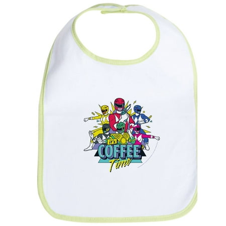 

CafePress - Power Rangers It s Coffee Time - Cute Cloth Baby Bib Toddler Bib