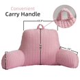 thumbnail image 2 of Cojín de lectura A Nice Night Bed con respaldo en forma de cuña y brazos, color rosa, 2 of 9