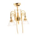thumbnail image 4 of Tachiuwa 1/12 Mini Pendant Ceiling Light Metal Scenes Mini Ceiling Light DIY Projects Gold, 4 of 9