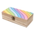 thumbnail image 6 of 7.9×2.3 In Wooden Boxes Durable Easy To Use Dustproof Prevent Slippery Delicate And Cabinet Tie-dye Pattern Rainbow Colors Tie-dye Background_3, 6 of 8