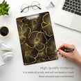 thumbnail image 3 of FORMRS Acrylic Clipboard with Low Profile Clip Standard A4 Letter Size, 12.5" x 9", Black Flower Pattern, 3 of 8