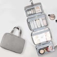 thumbnail image 6 of Casual Outdoor Foldable Large Capacity Travel Organizer Zipper Bag Hanging Zipper Storage Bags Folded Cosmetic Bags Makeup Bags Storage Toiletry Bag GREY S, 6 of 8